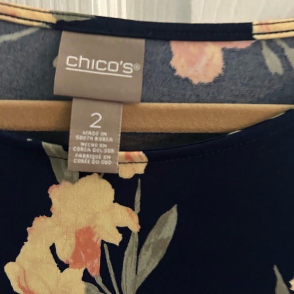 FLOATING IRIS ALL OVER
ESTELLA SIDE TIE
TOP SS KNIT PATTERN
MIDNIGHT SIZE 2 BNWT - Picture 2 of 6